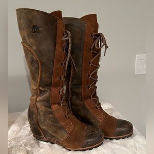 Sorel | Joan of Arc Wedges | Tall | Brown